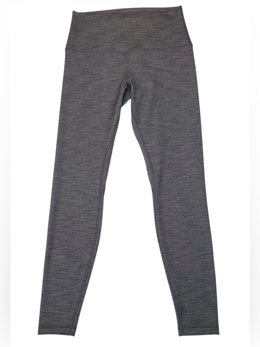 Lululemon Align High-Rise Full Length Leggings Heathered Herringbone Black Sz 12